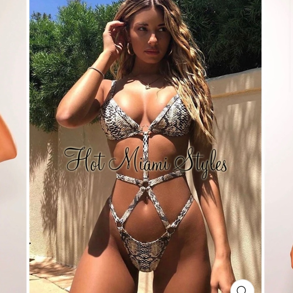 Hot Miami style one piece swimwear